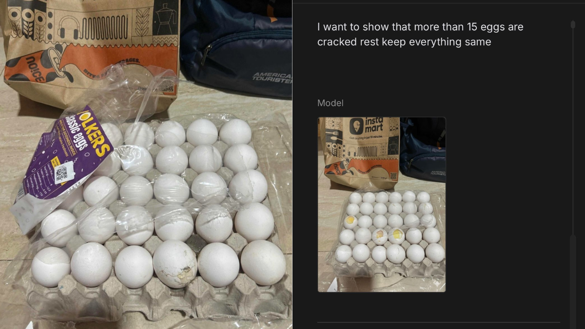 Viral Post Shows How AI Image Of Cracked Eggs Was Allegedly Used For Instamart Refund