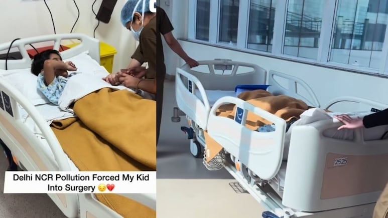 मेरे बच्चे ने क्या गलती की? पॉल्यूशन के कारण करानी पड़ी बेटे की सर्जरी, मां ने वीडियो शेयर किया बयां किया दर्द