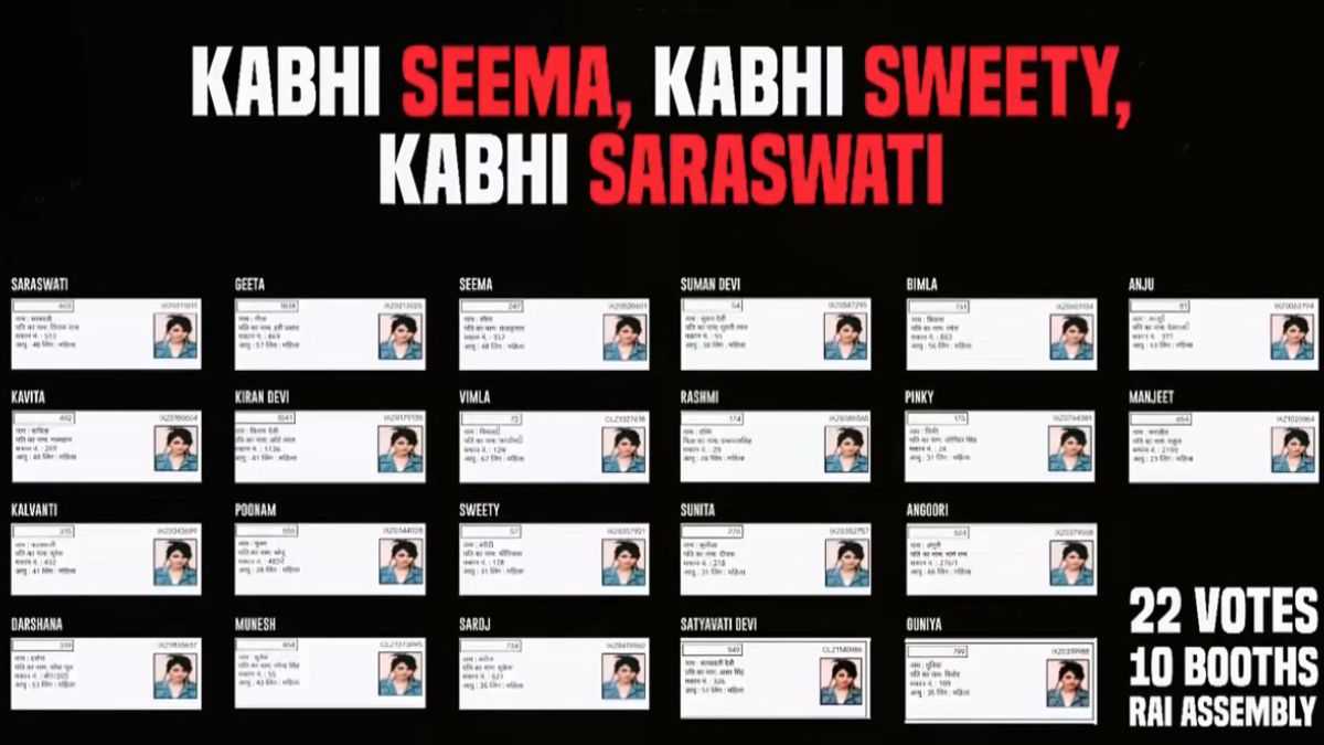 "Brazilian Model Voted As Seema, Sweety, Saraswati": Rahul Gandhi's Hydrogen Bomb Is Haryana