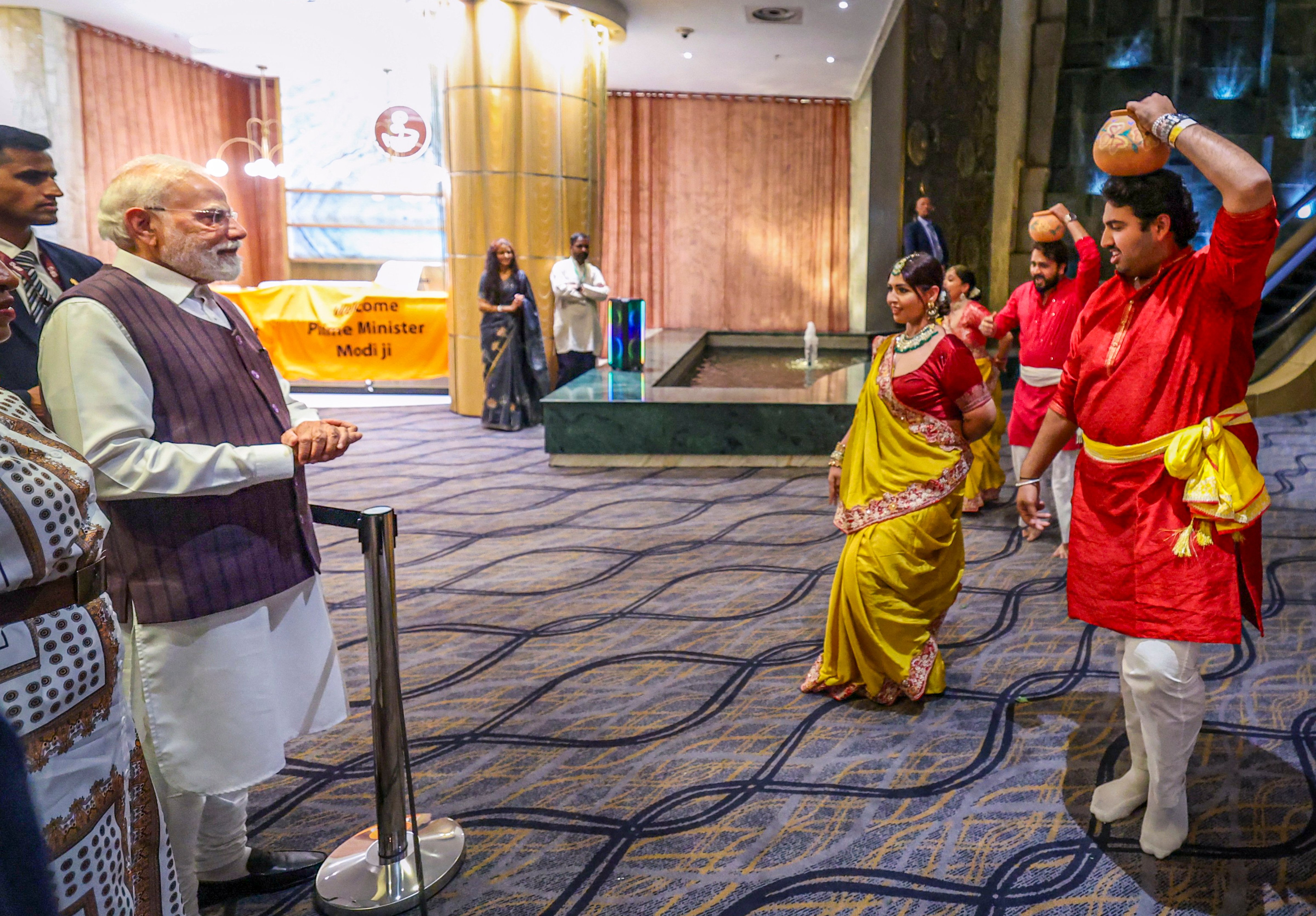 PM Modi Arrives At G20 Venue, Warmly Received By South African President