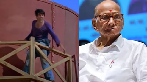 Iconic Sholay 'Water Tank' Scene In Sharad Pawar's Tribute For Dharmendra