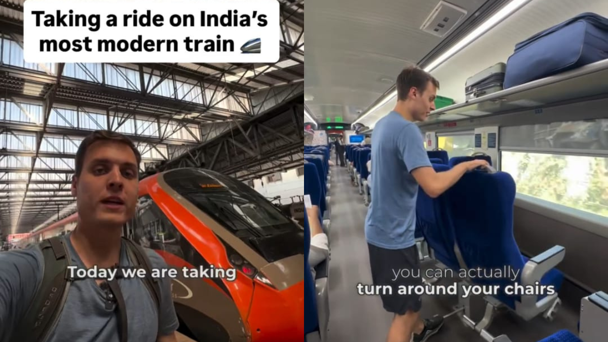 Vande Bharat Executive Class Leaves German Traveller Impressed - Watch His Review