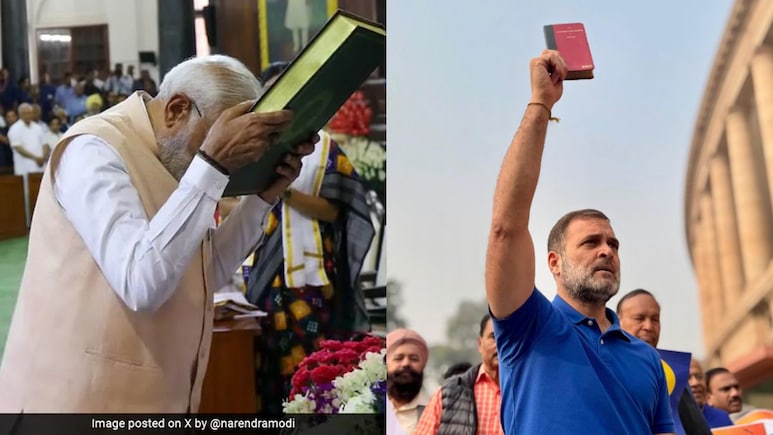 PM's Appeal To Strengthen Constitution, Rahul Gandhi's Pledge To Shield It