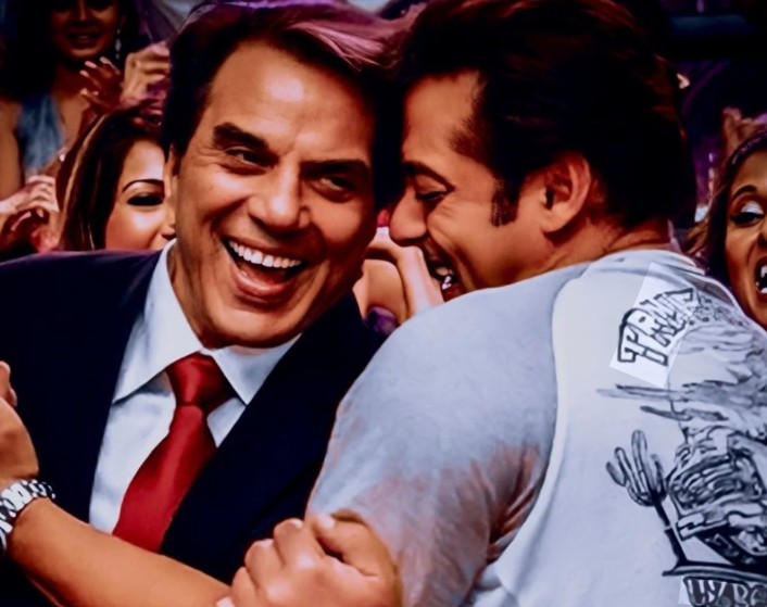 सोफे पर बैठे थे धर्मेंद्र और घुटने टेके जमीन पर थे सलमान खान, संजय खान ने किस्सा शेयर करते हुए पोस्ट की फोटो