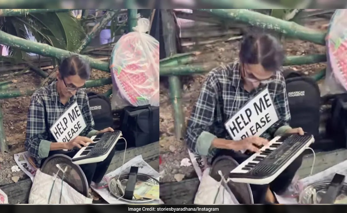 Watch: Elderly Musician Playing On Streets To Feed Stray Dogs In Kolkata
