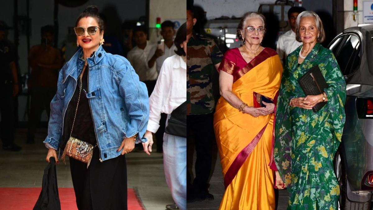 Helen's 87th Birthday Celebrations: Veteran Actresses Rekha, Asha Parekh, Waheeda Rehman Arrive In Style
