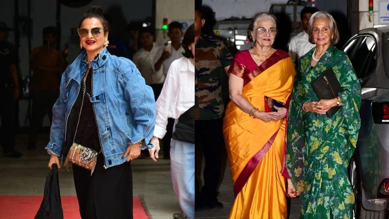 Helen's 87th Birthday Celebrations: Veteran Actresses Rekha, Asha Parekh, Waheeda Rehman Arrive In Style