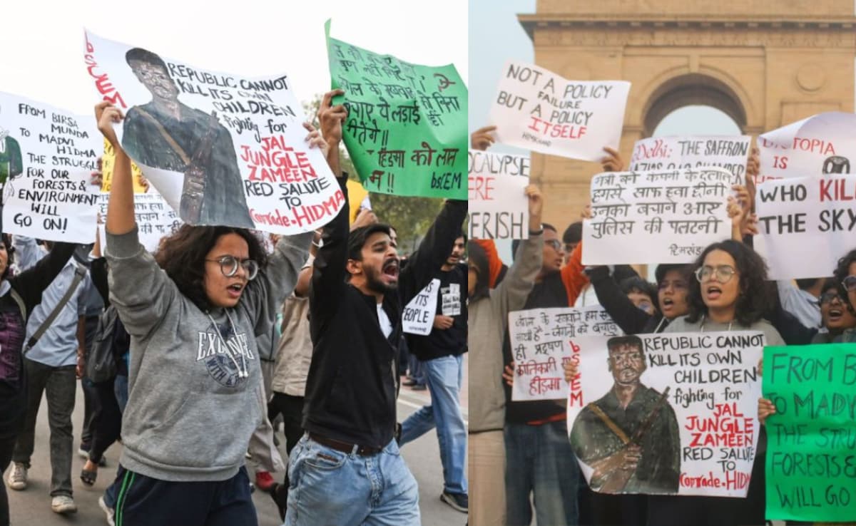 Pro-Police Protest In Delhi Amid Outrage Over Slogans Praising Madvi Hidma