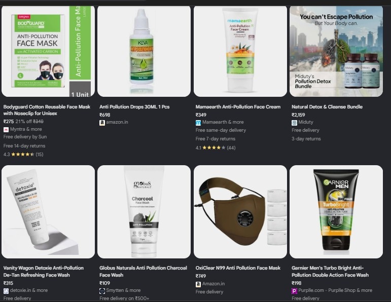 The anti-pollution marketing. The anti-pollution marketing.