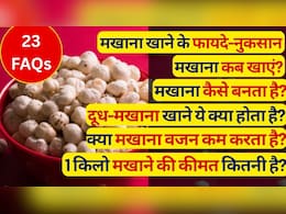 23 FAQS Makhana: मखाना के फायदे-नुकसान, 1 दिन में क‍ितना मखाना खाएं, कब नहीं खाना चाहिए, मखाना की तासीर और मखाना कैसे बनता है