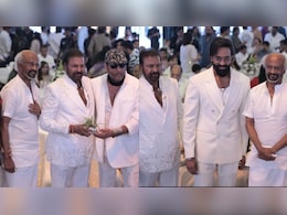Rajinikanth, Allu Aravind And Jackie Shroff Attend Mohan Babu's Golden Jubilee Event