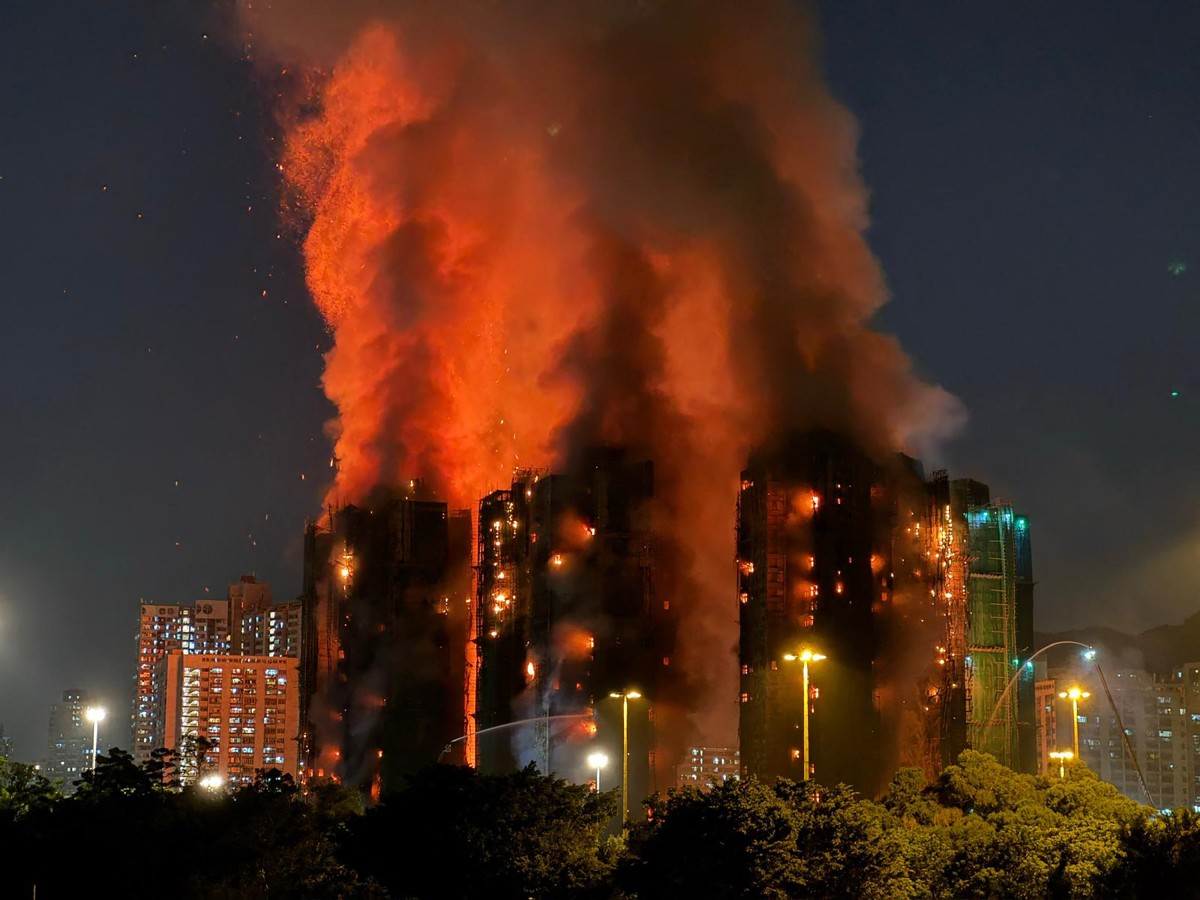 13 Dead After Fire Rips Through Seven High-Rise Buildings In Hong Kong