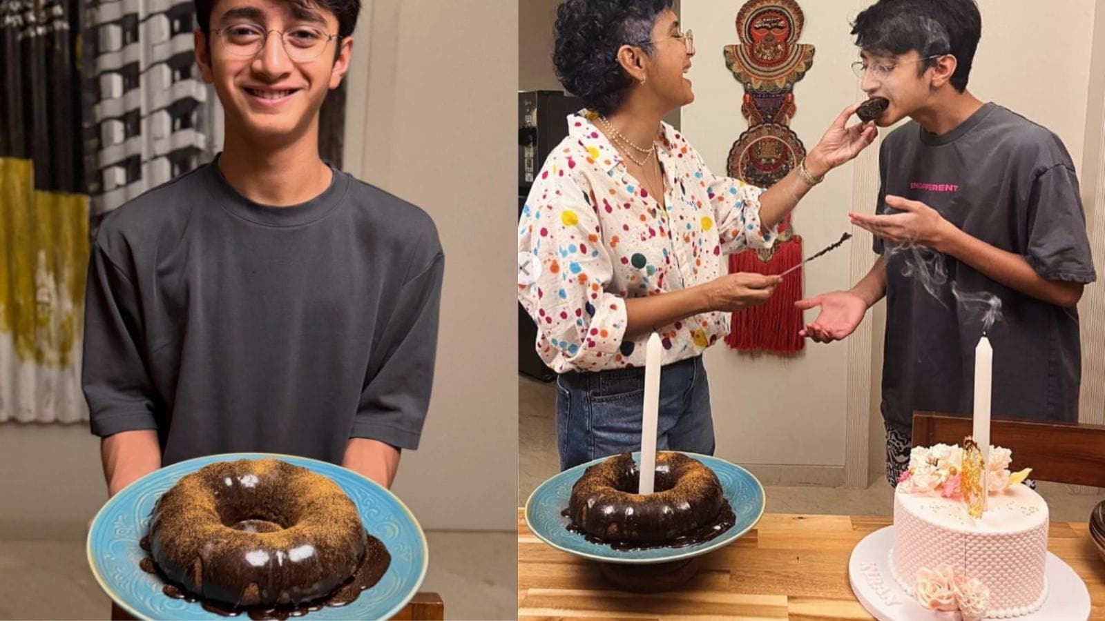 Watch: For Kiran Rao's Birthday, Son Azad Baked A Chocolate Coffee Cake