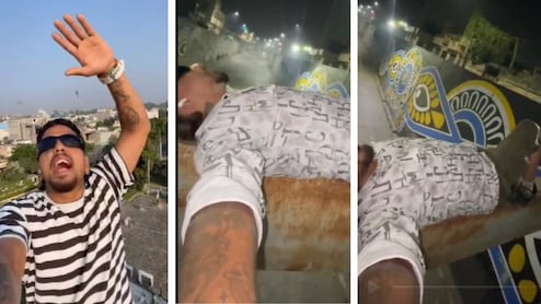 जालंधर: कभी ऊंची बिल्डंग से लटका, तो कभी ब्रिज पर डंड बैठकें,  ये स्टंट देख हैरान रह जाएंगे आप