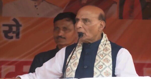 'Congress Means Muslim?' Rajnath Singh Slams Telangana CM At Election Rally