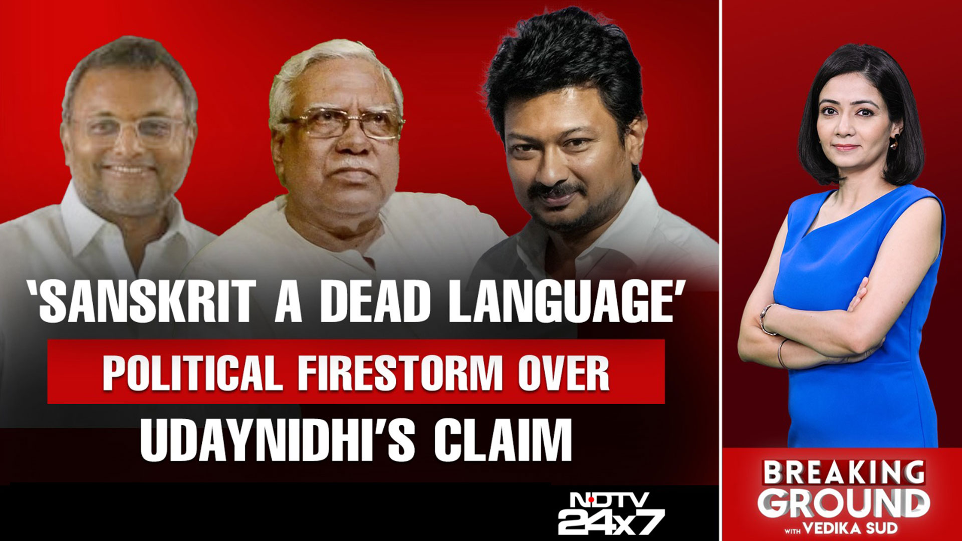 Political Firestorm After Udhayanidhi Stalin Calls Sanskrit 'Dead Language'
