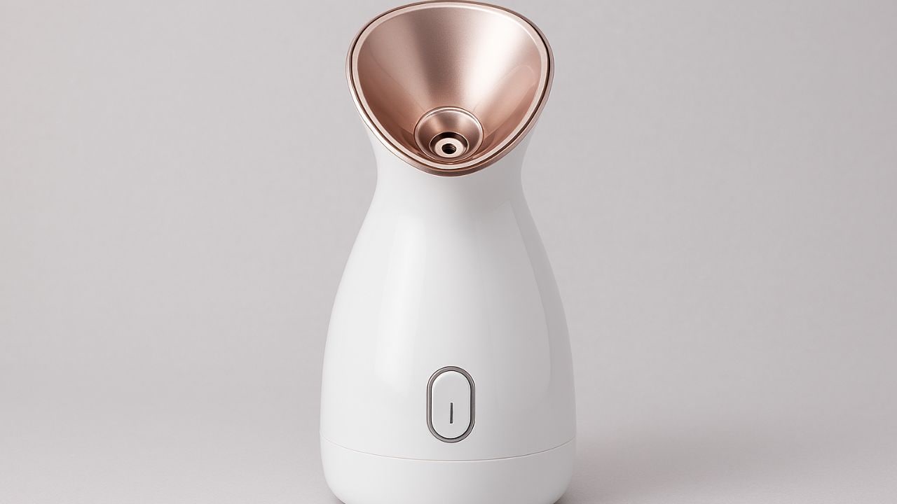 स्किन के लिए फायदेमंद है स्टीमर. फोटो: Copilot स्किन के लिए फायदेमंद है स्टीमर. फोटो: Copilot