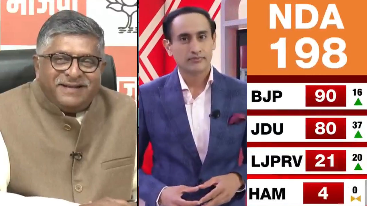 BJP MP Ravi Shankar Prasad On Bihar's Historic Mandate In Favour Of NDA