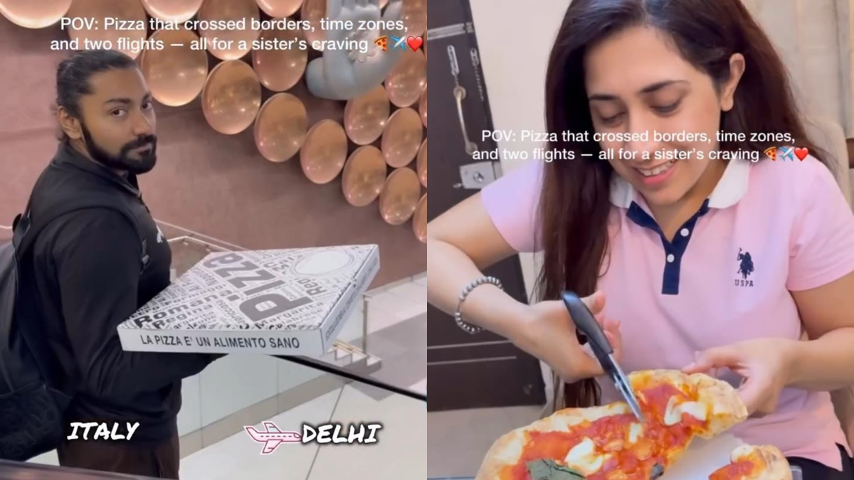 Man Carries Pizza From Italy To Delhi For His Sister, Internet Calls Him 'Brother Of The Year'