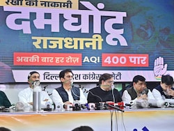 Delhi Congress Leaders Hold Press Conference Wearing Oxygen Masks