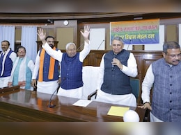 हवा में दोनों हाथ, चेहरे पर खुशी... नीतीश की ये तस्वीर बता रही है बिहार की सियासी कहानी