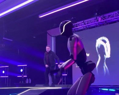 Watch: Elon Musk Dances With Robot As Tesla Okays His $1 Trillion Pay Package