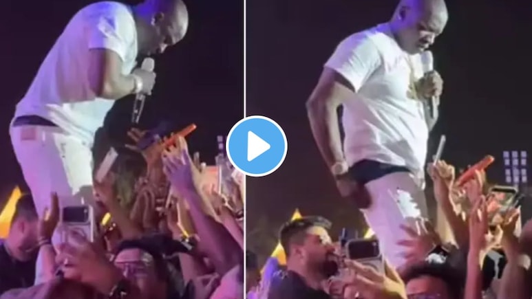 Viral Video : आरारारारा! चाहत्यांना 'AKON'चं इतकं वेड, लाईव्ह कॉन्सर्टमध्ये सर्वात लोकप्रिय सिंगरची पँटच खेचली