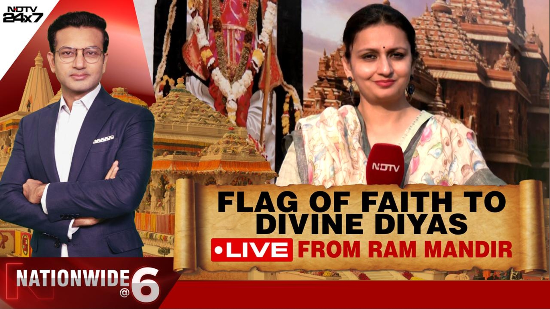 PM Modi Hoists Sacred Flag at Ram Temple in Ayodhya