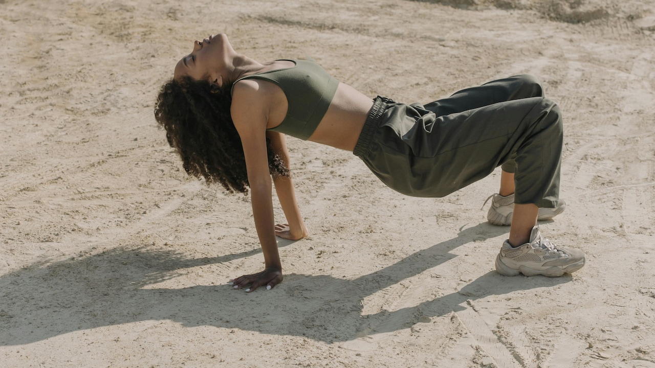 Pair your loose fit trousers