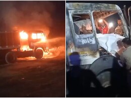 Rajasthan Fire: किशनगढ़ में देर रात भयावह हादसा, पार्किंग में खड़े ट्रेलर में लगी भीषण आग, ड्राइवर केबिन में जिंदा जला