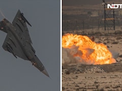 New Photos Emerge Of Tejas Crash, Jet Seen Descending, Going Up In Flames