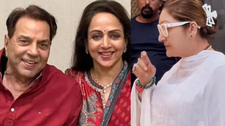 Govinda's Wife Sunita Ahuja and Son Visit Hema Malini's Home Amid Dharmendra's Prayer Meet At Mumbai Hotel