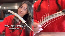 Viral: Content Creator Makes Hairbrush From Fish Bones, Leaves The Internet Fuming