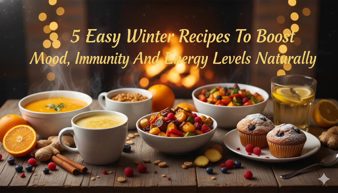5 Easy Winter Recipes To Boost Mood, Immunity And Energy Levels Naturally