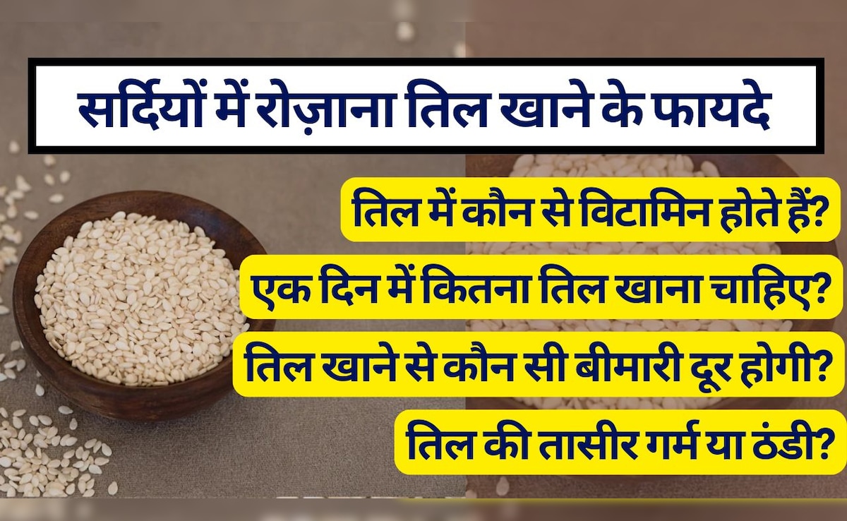 सर्दियों में रोजाना त‍िल खाने से क्‍या होगा, दिन में कितना तिल खाएं, तिल की तासीर और तिल में कौन से व‍िटाम‍िन होते हैं? जानें