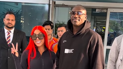 Amid Divorce Drama, Akon Lands In Delhi With Wife Tomeka Thiam Ahead Of Concert