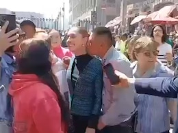 Video: Man Gropes Mexican President, Tries To Kiss Her As She Speaks To People