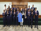 World Cup-Winning Team India Gifts PM Modi Autographed 'NAMO' Jersey World Cup-Winning Team India Gifts PM Modi Autographed 'NAMO' Jersey