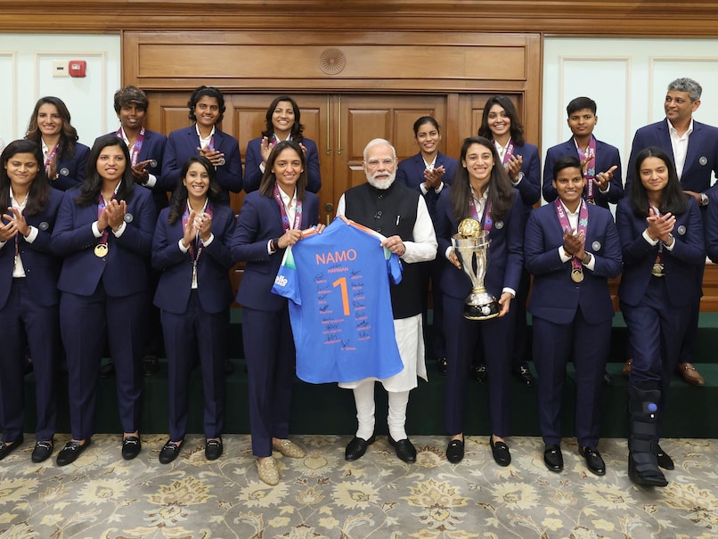 Women's World Cup-Winning Team India Gifts PM Narendra Modi Autographed 'NAMO' Jersey