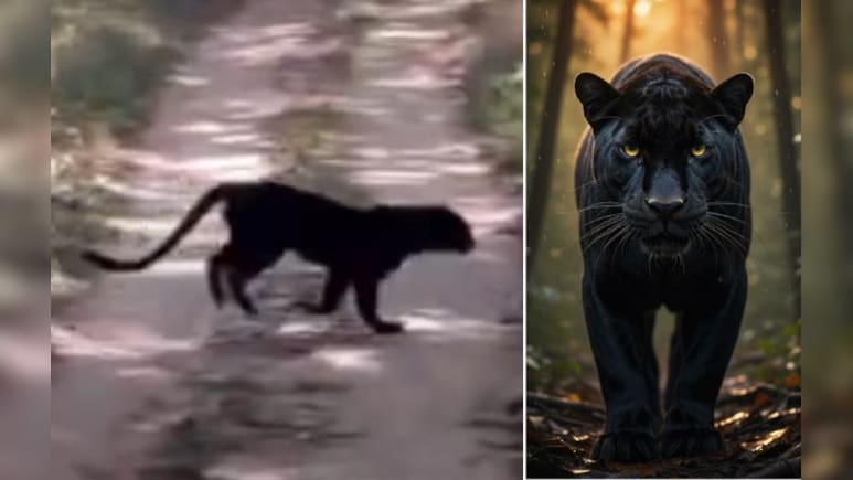 MP में ब्लैक पैंथर! पेंच टाइगर रिजर्व में दिखा दुर्लभ नजारा; पर्यटक देखकर हो गए हैरान