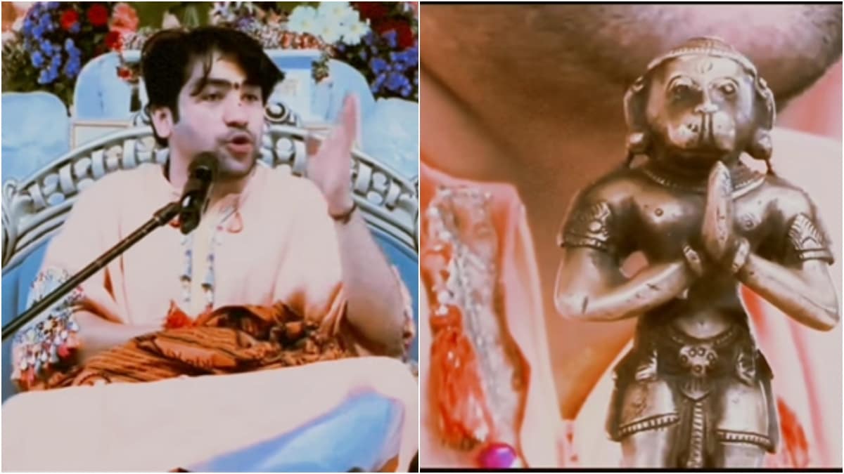 Bageshwar dham dhirendra shastri hanuman idols reveal: विदेशी भक्त ने दी 140 साल पुरानी मूर्ति.  