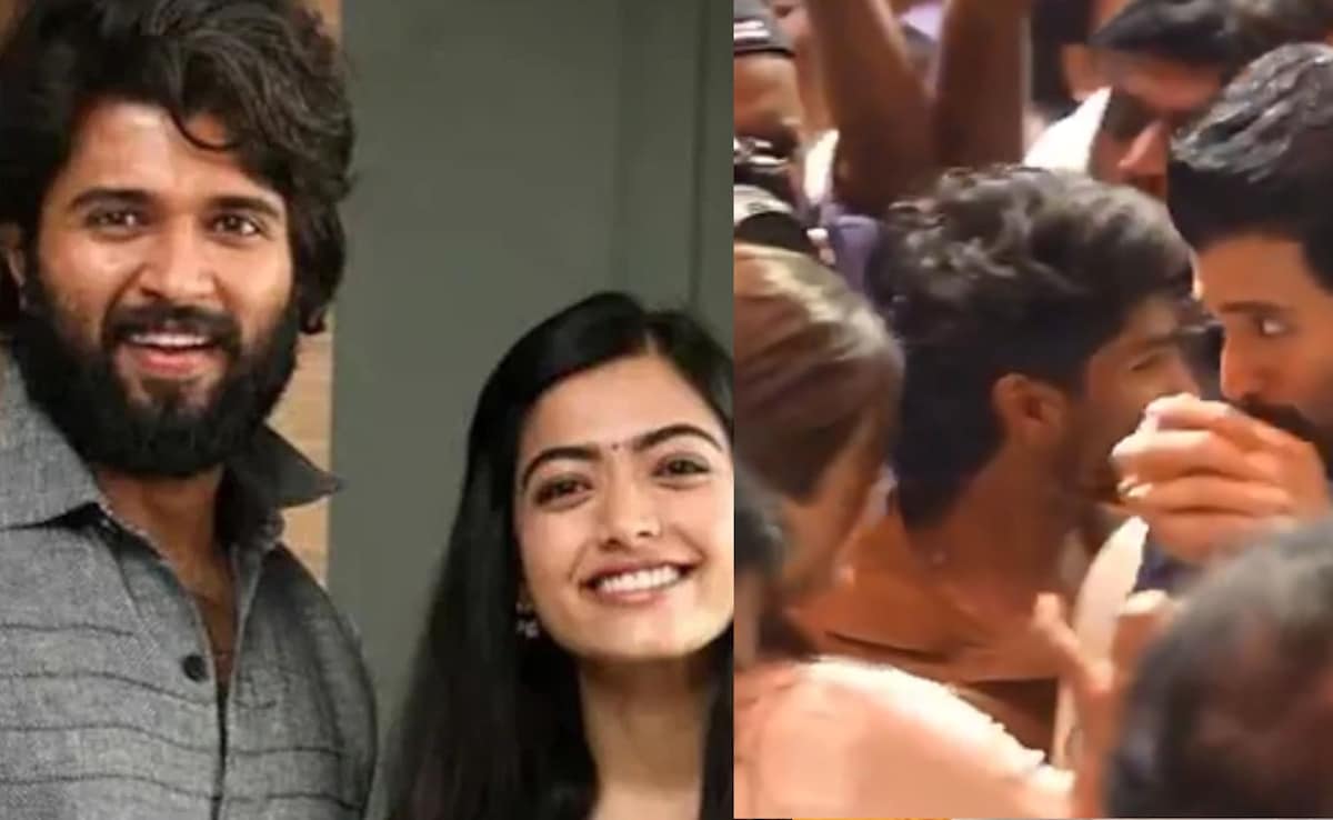 Vijay Deverakonda Finally Goes Public With His Romance As He Kisses Rashmika Mandanna's Hand At An Event. Watch