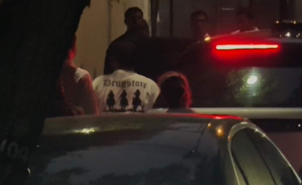 Aryan Khan at Dharmendras residence.