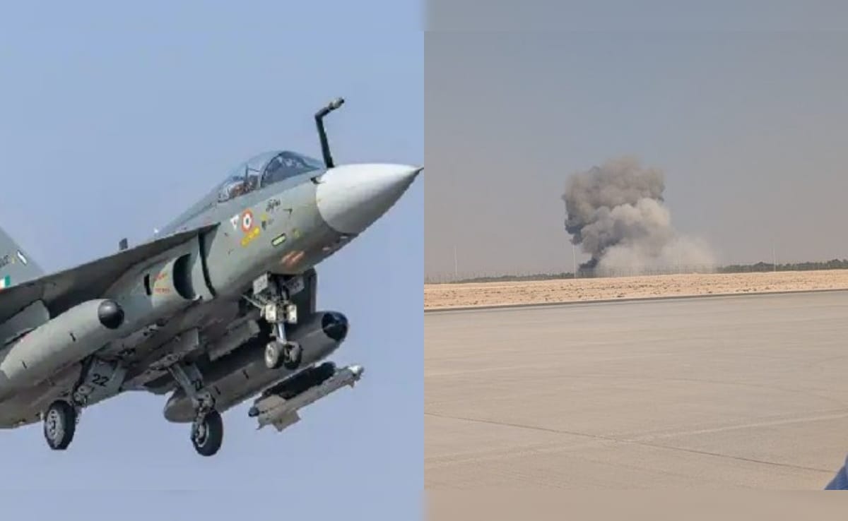 टेक ऑफ किया और फिर... दुबई एयर शो में क्रैश हुआ तेजस लड़ाकू विमान, वीडियो आया सामने