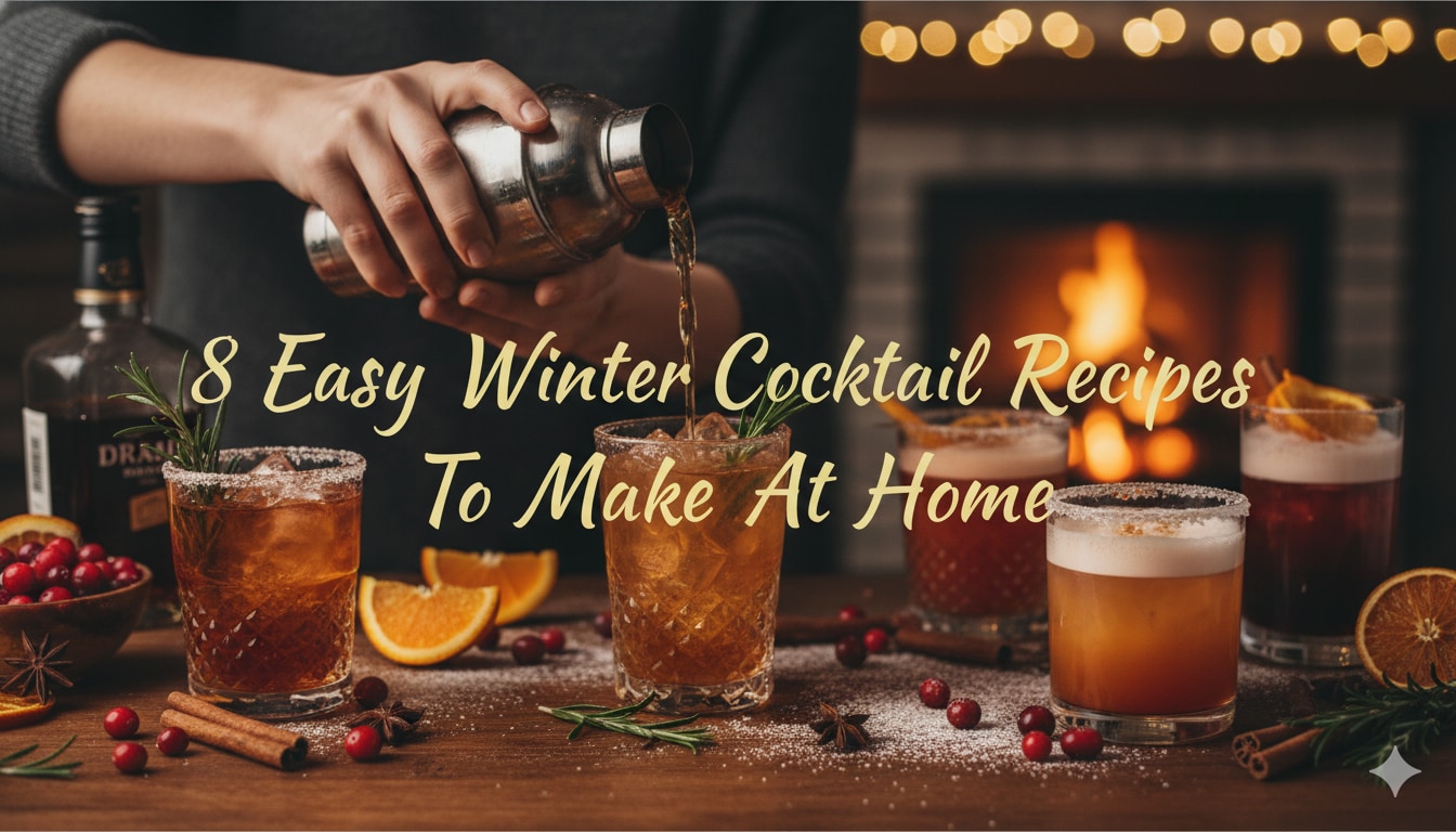 8 Easy Winter Cocktail Recipes To Make At Home