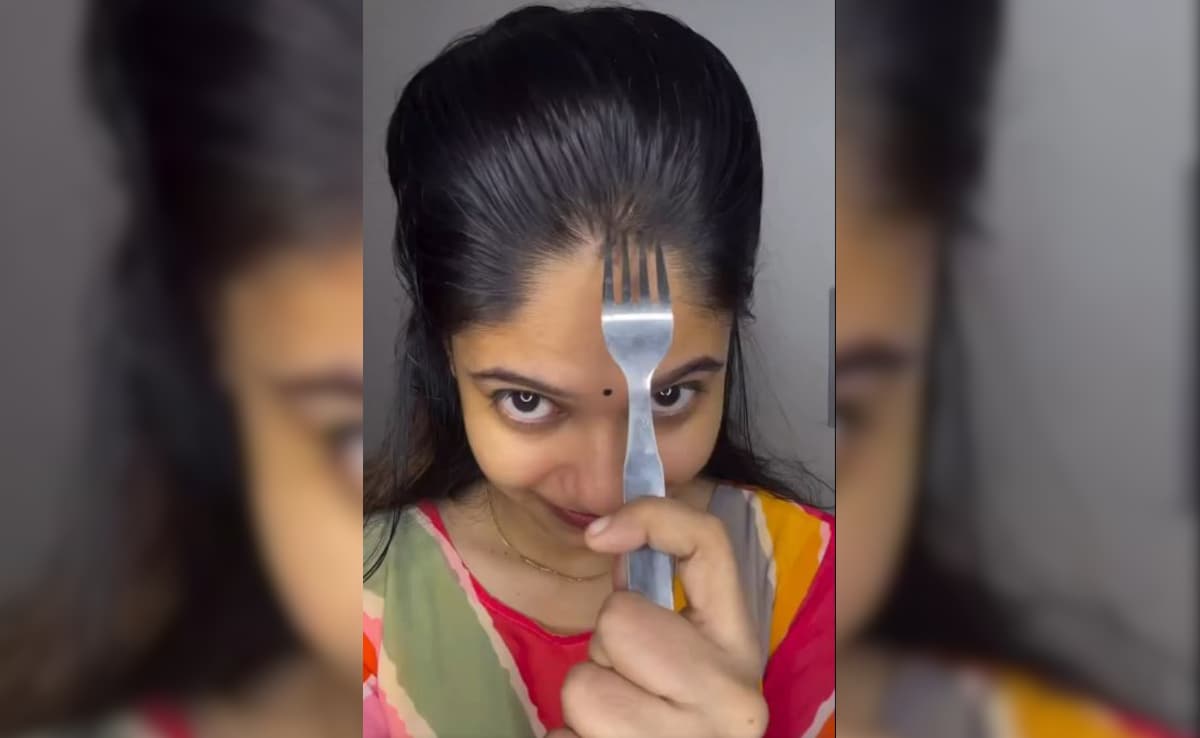 सोशल मीडिया हैक का हश्र! महिला ने किया ट्राई, बालों में फंस गया चम्मच...देख हंसी नहीं रोक पाए लोग