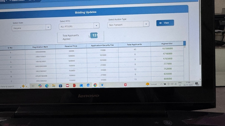 Haryana Number Plate 'HR88B8888', Sold For Rs 1.17 Crore, To Be Reauctioned