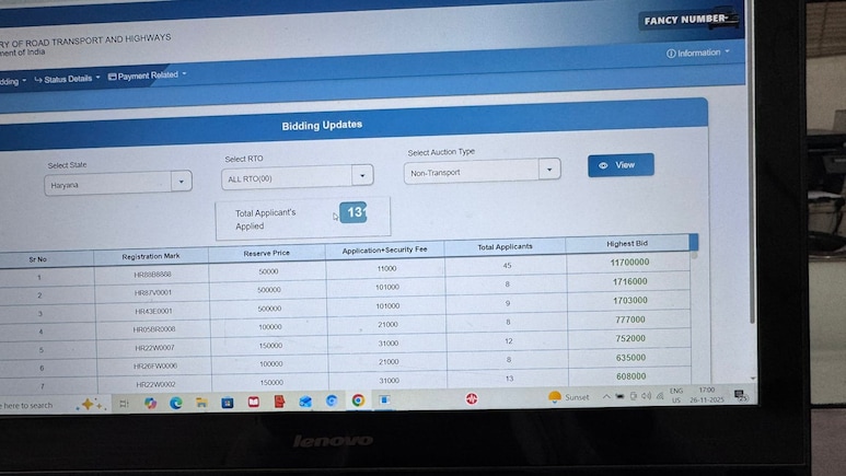 HR88B8888 Becomes India's Costliest Car Registration Number At Rs 1.17 Crore