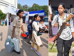 सीने पर राइफल, हाथ में EVM, देखें बिहार में चुनाव कराने निकले लोकतंत्र के सिपाही