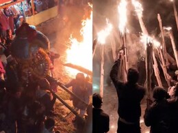 हिमाचल के निरमंड में शुरू हुआ बूढ़ी दिवाली पर्व, इंद्र-वृतासुर युद्ध की परंपरा निभाई गई